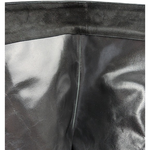 Warren Edwards Mongo Longo Suede Embroidered Boots Size 8 Black Floral Boho - Picture 12 of 13